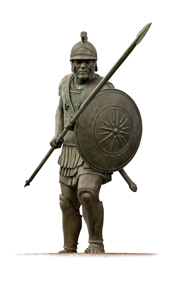 Statuia unui soldat macedonean