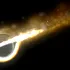 Două găuri negre gigantice devorează stele la 600 de milioane de ani-lumină distanță