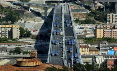 Cum este testată rezistența noului pod din Genova, la doi ani de la dezastrul care a ucis 43 de oameni