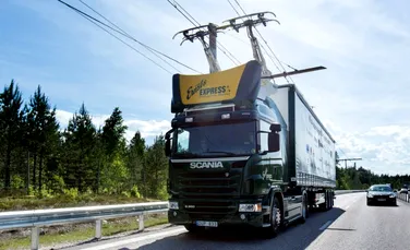 Suedia a inaugurat prima autostradă electrificată, pe care pot fi transportate mărfuri în mod nepoluant – VIDEO