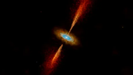 „Un moment special”. Astronomii au descoperit primul disc de acreție extragalactic