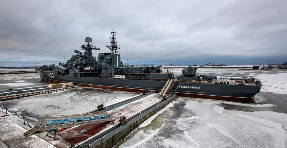 Comandantul unui distrugător rus a furat două elice din bronz de 13 tone de la propria sa navă