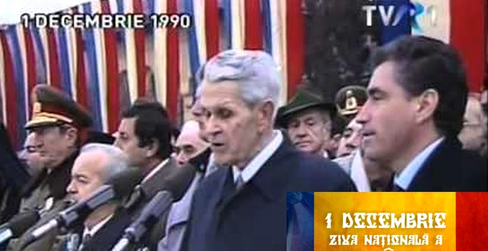 Cum a fost sărbătorită prima zi naţională a României, la 1 decembrie 1990? De ce a fost huiduit Coposu – VIDEO
