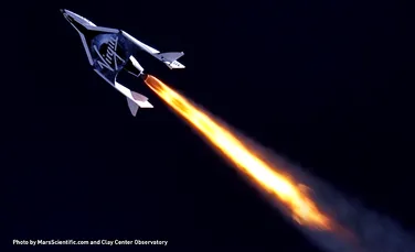 O reuşită importantă pentru turismul spaţial: avionul spaţial al Virgin Galactic a spart bariera sunetului (FOTO/VIDEO)