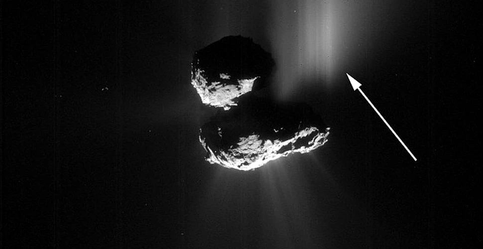 Prăbuşirea unei stânci de pe cometa 67P a fost înregistrată, ÎN PREMIERĂ, de către sonda Rosetta