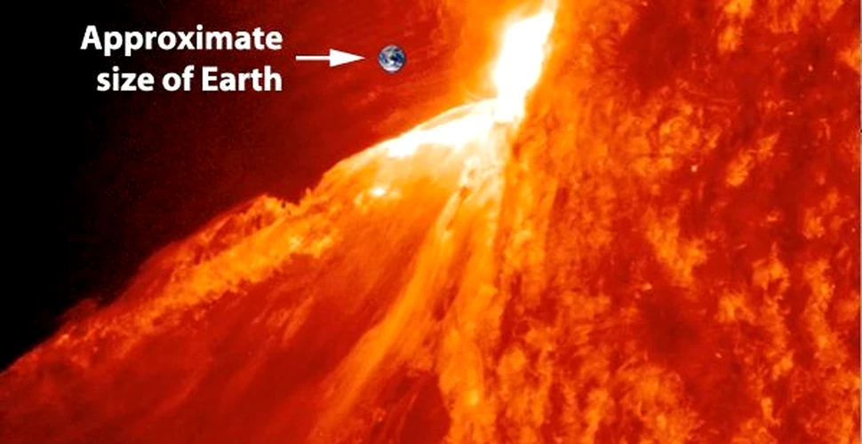 Vezi cum arată o explozie solară de dimensiuni gigant! (VIDEO)