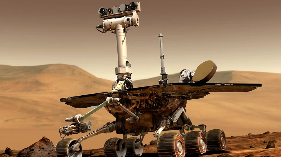 Roverul Opportunity de pe planeta Marte trece printr-o furtună extremă de praf. Ce semnal a trimis
