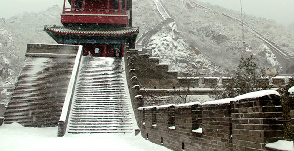 GALERIE FOTO: Marele Zid Chinezesc, acoperit cu zăpadă