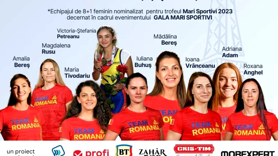 Gala Mari Sportivi ProSport 2023! Echipajul din proba de opt plus unu, cel în care ne punem speranțe la JO de la Paris