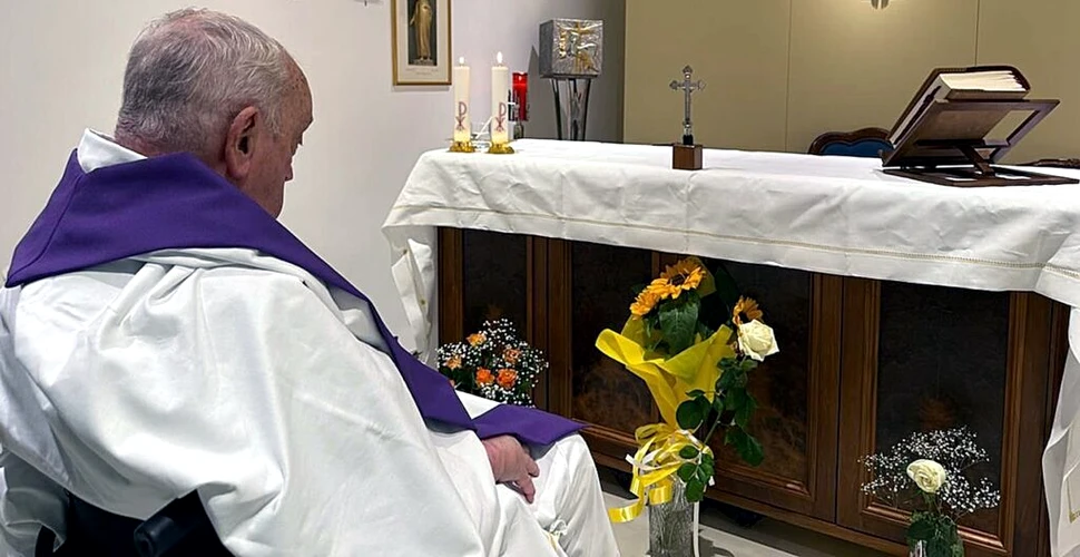 Mesajul transmis de Papa Francisc din spitalul unde se recuperează de pneumonie