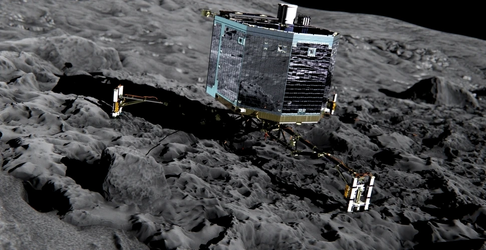 Robotul Philae a detectat compuşi pe bază de carbon pe cometa Ciuri