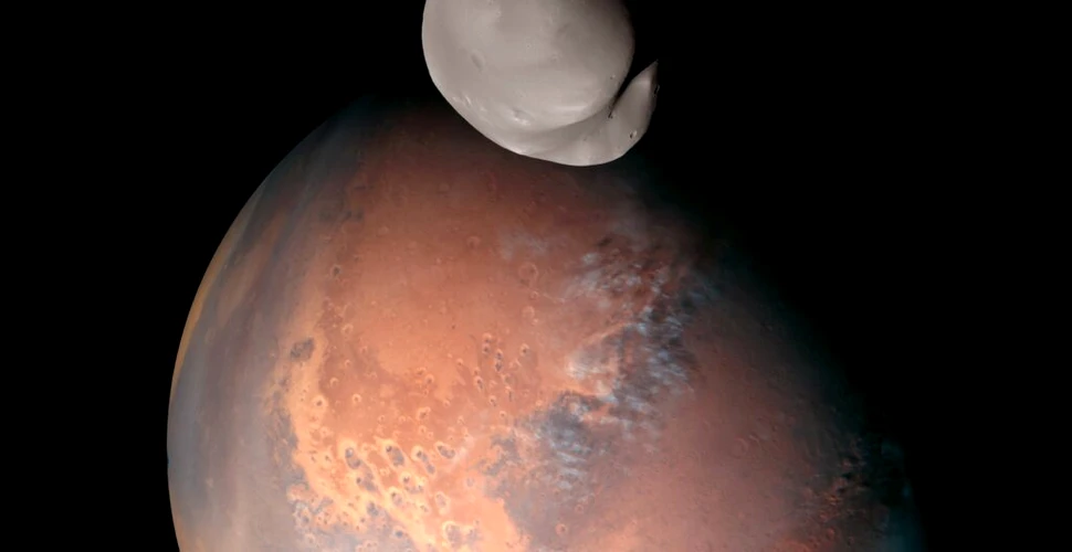 Cele mai clare imagini cu Deimos, unul dintre sateliții lui Marte