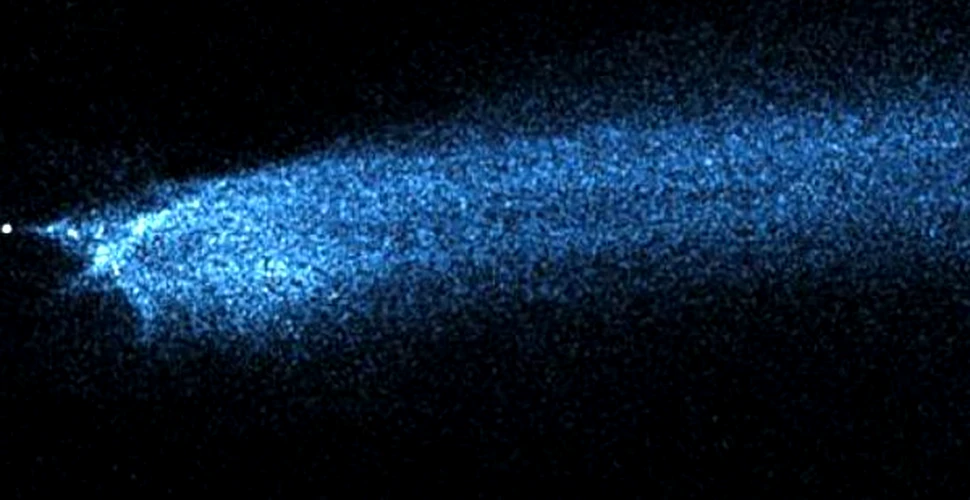 O coliziune intre asteroizi a fost surprinsa de Hubble in premiera absoluta (FOTO)