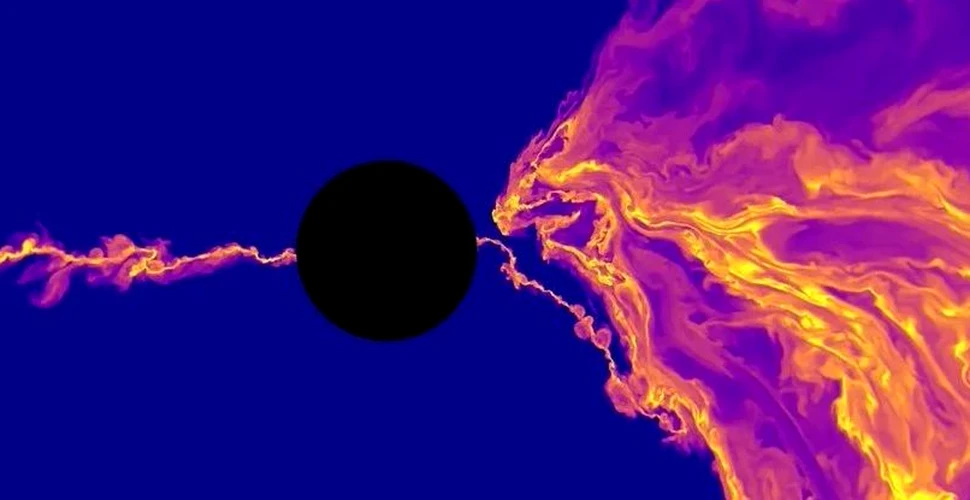 O gaură neagră simulată a oferit detalii necunoscute până acum despre câmpurile magnetice