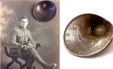 Moneda ”miraculoasă”, unică în lume, care a salvat viaţa unui soldat din Primul Război Mondial