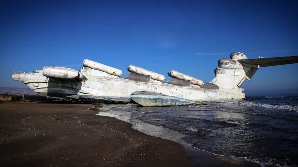 „Monstrul din Marea Caspică” a revenit la viață. Ekranoplanul va deveni vedeta unui parc tematic din Rusia