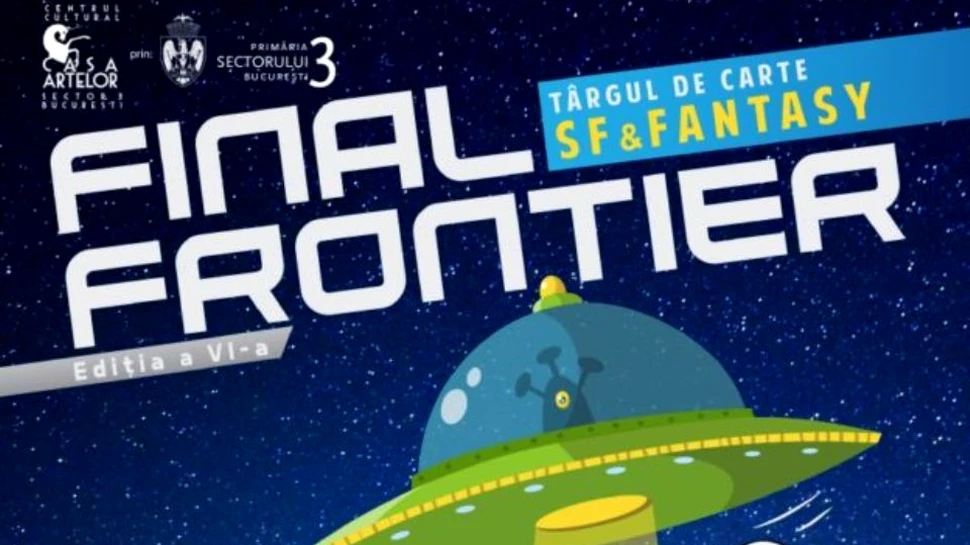 Final Frontier, singurul târg de carte SF&Fantasy din ţară, va avea loc pe 1 şi 2 aprilie. Dan Doboş, cel mai cunoscut scriitor de SF românesc va fi invitatul special