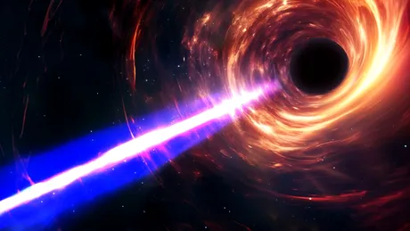 Astronomii au surprins cum jetul unei găuri negre schimbă întreaga galaxie