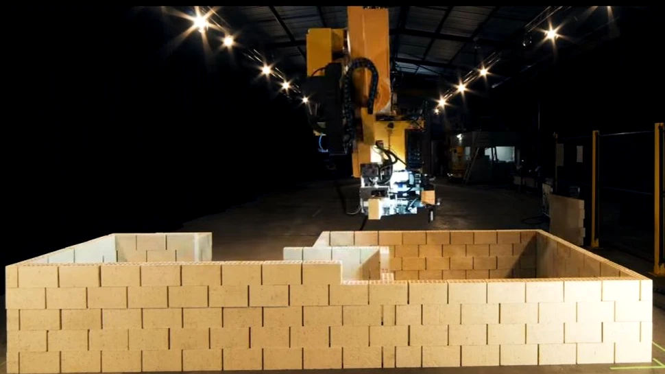 Modul inovator prin care Hadrian X, o nouă maşinărie, construieşte case. Durează doar câteva zile – VIDEO