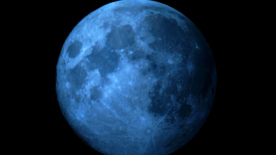 Fenomen astronomic inedit: Luna albastră, vizibilă pe 31 iulie