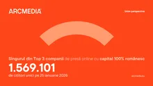 ARCMEDIA, liderul absolut al internetului din România! Peste 8.7 miliarde de vizualizări pe rețelele sociale în 2025