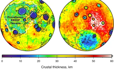 Astronomii au descoperit o structură bizară care emite căldură sub suprafața Lunii