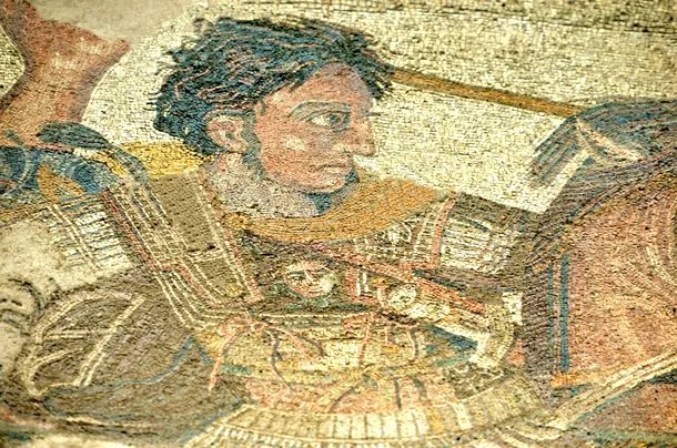 Mozaicul din Pompei care-l reprezintă pe Alexandru cel Mare