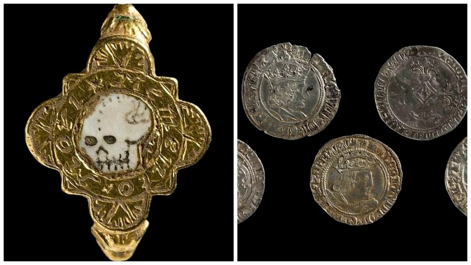 Comori medievale descoperite în Țara Galilor. Inscripția macabră găsită pe un inel de aur