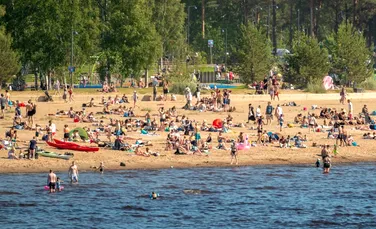 Valul de căldură extrem din țările nordice, amplificat de schimbările climatice