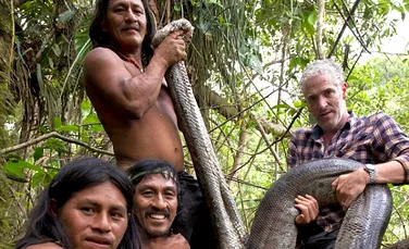 Cel mai mare şarpe din Amazon: Monstrul a fost filmat de un jurnalist BBC care s-a alăturat unui trib ecuadorian FOTO+VIDEO
