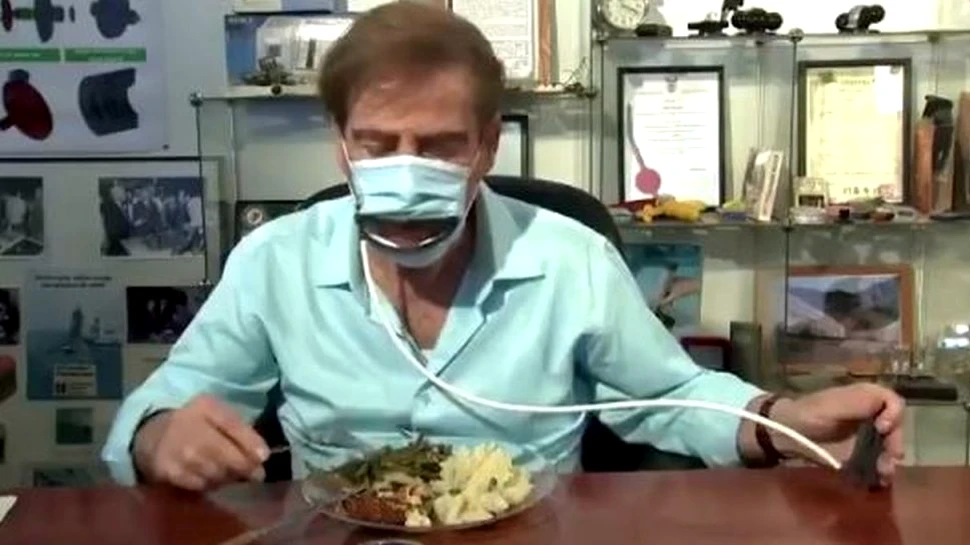 Luăm masa în oraș și ne protejăm de coronavirus în același timp. Masca inventată de o companie din Israel