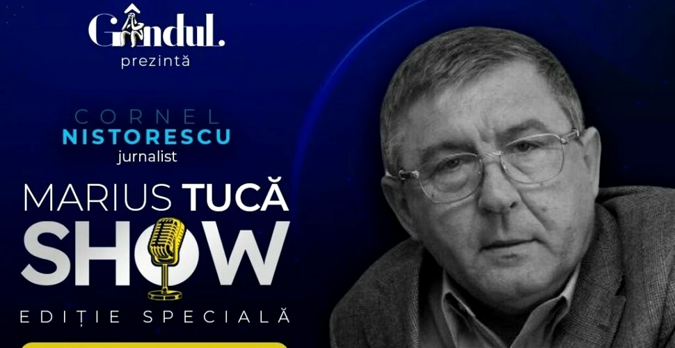 Marius Tucă Show începe luni, 4 aprilie, de la ora 20.00, live pe gandul.ro cu o nouă ediție specială