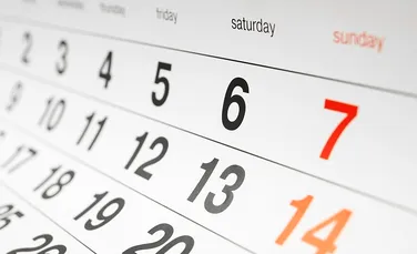 ZILE LIBERE 2016: Din 12 zile libere, 5 vor fi în weekend. Calendarul sărbătorilor legale