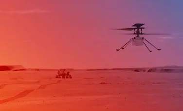 Elicopterul Ingenuity de pe Marte a zburat la cea mai mare altitudine de până acum