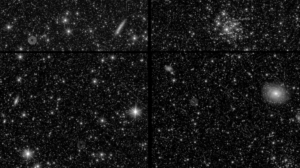 Telescopul Euclid dezvăluie primele imagini cu „Universul întunecat”