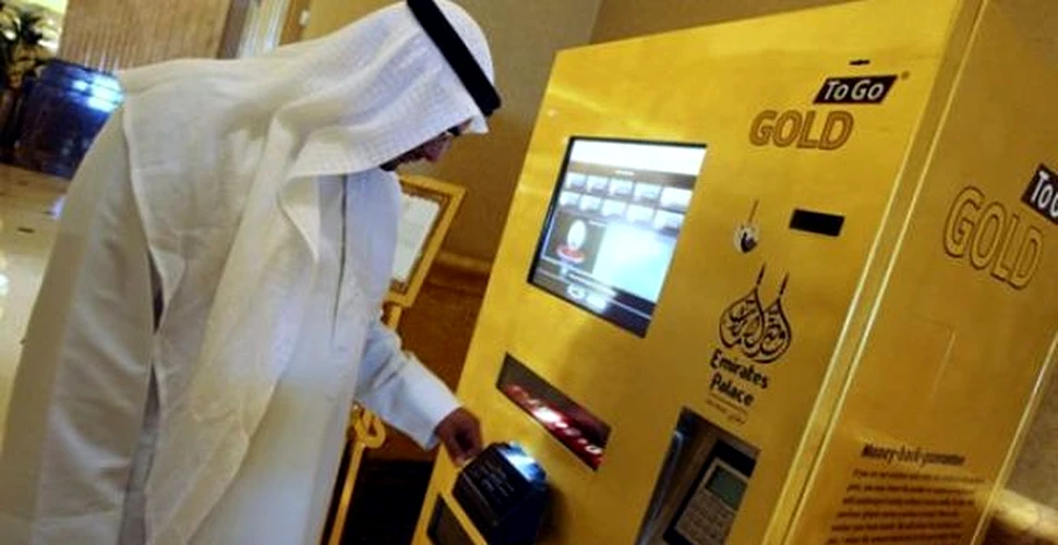 In Dubai a aparut bancomatul care iti ofera lingouri de aur (FOTO)