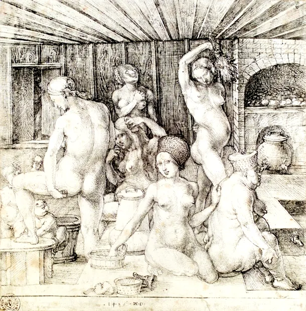 Albrecht Durer (1496) Femei făcând baie