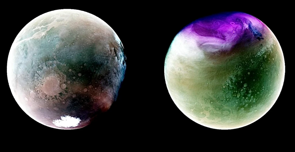 Planeta Roșie, văzută în UV. Imagini uimitoare obținute cu misiunea MAVEN de la NASA