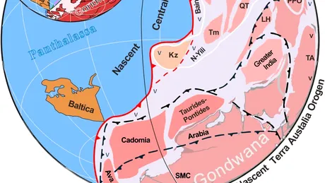 Gondwana primește titlul de supercontinent: un studiu arată că era mult mai mare decât se credea