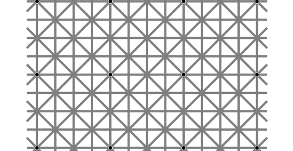 O nouă iluzie optică a devenit virală. Tu poţi vedea 12 puncte negre în imagine?