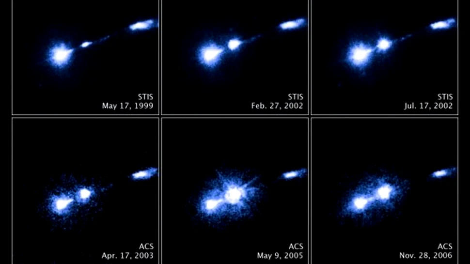 Hubble a surprins  “focuri de artificii” dintr-o nebuloasa