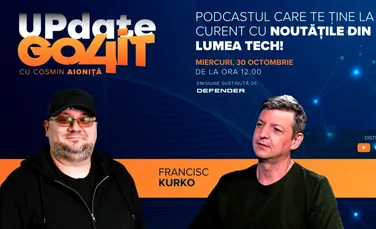 Se lansează „Update Go4it” #6 cu invitatul Francisc Kurko: AI-ul este doar o bulă