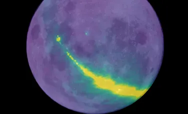 Reflexia Căii Lactee, observată pe suprafaţa Lunii