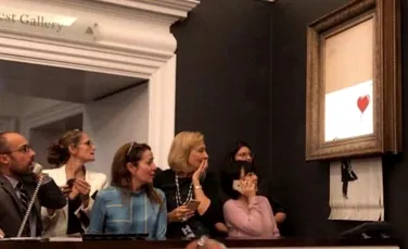 Lucrarea ce s-a autodistrus, a lui Banksy, a început turneul prin muzeele germane
