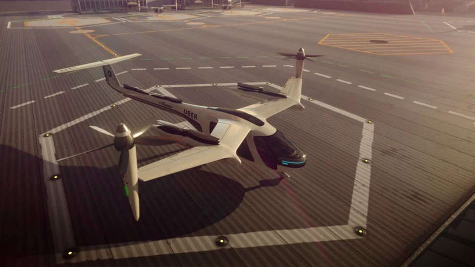 Serviciu ”flying taxi”  de la Uber ar putea funcţiona prin intermediul unui vehicul de zbor cu propulsie electrică