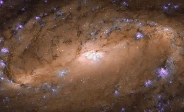 Imaginea uimitoare a unei galaxii spirală, înregistrată de Hubble