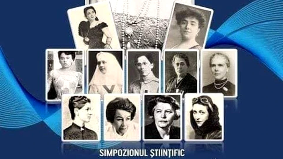 Ana Pauker, alături de regina Maria, pe un afiş al unui simpozion ştiinţific