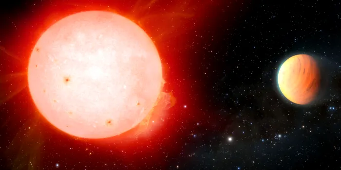 Cea mai „pufoasă” exoplanetă descoperită până acum pe orbita unei stele pitice roșii