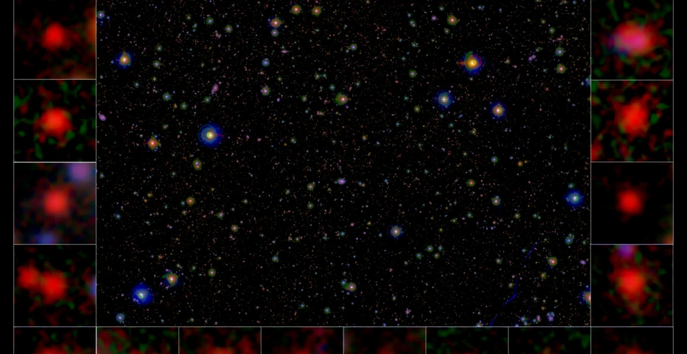 Găuri negre supermasive din interiorul galaxiilor muribunde, descoperite în Universul timpuriu