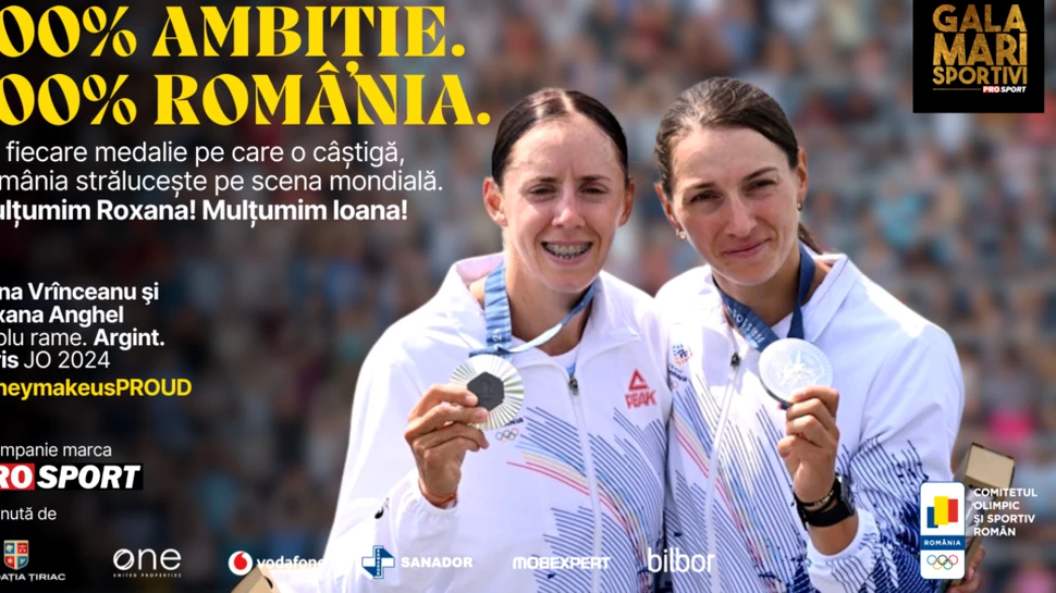 Ioana Vrînceanu şi Roxana Anghel, premiate la Gala Mari Sportivi 2024! Au câștigat medalia de argint la dublu rame feminin, la Jocurile Olimpice de la Paris